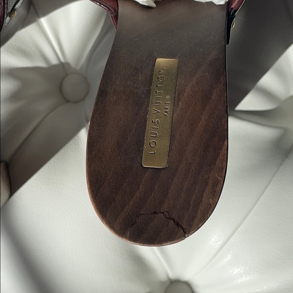 Louis Vuitton Monogram raffia flower platform - Picture 5 of 8